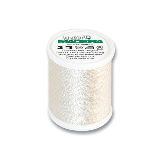 Decora No.6, col.1482 Seashell - Decorative Serger Thread 110 yd/100 m - Madeira Rayon Thread