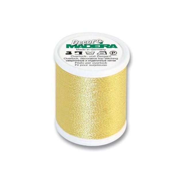 Decora No.6, col.1525 Sunflower - Decorative Serger Thread 110 yd/100 m - Madeira Rayon Thread