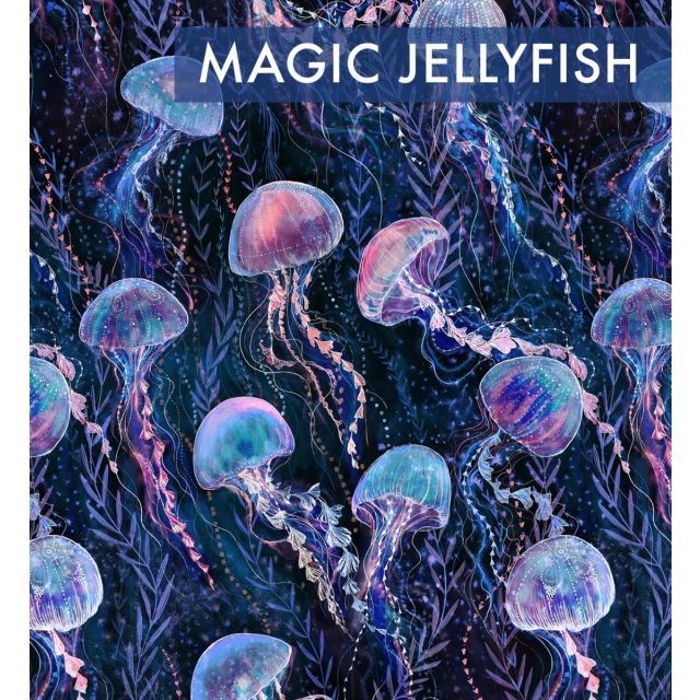 Premium Athletic/Swim Knit- Magic Jellyfish by Rebecca Reck