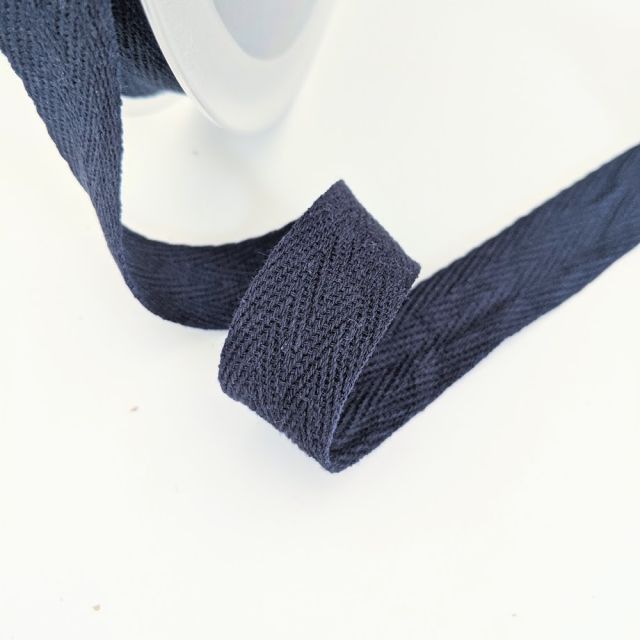 Midnight Blue - Twill Tape - 20mm