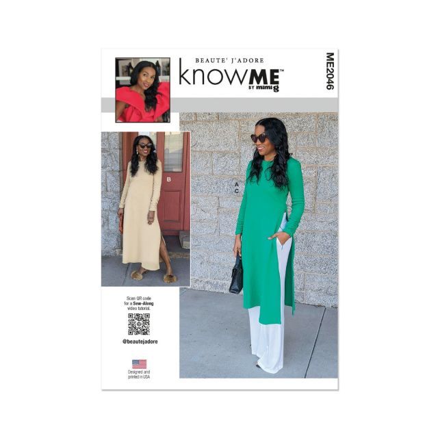 ME2046 Misses Dress and Pants by Beaute J'Adore Size K5 ( 8-10-12-14-16)