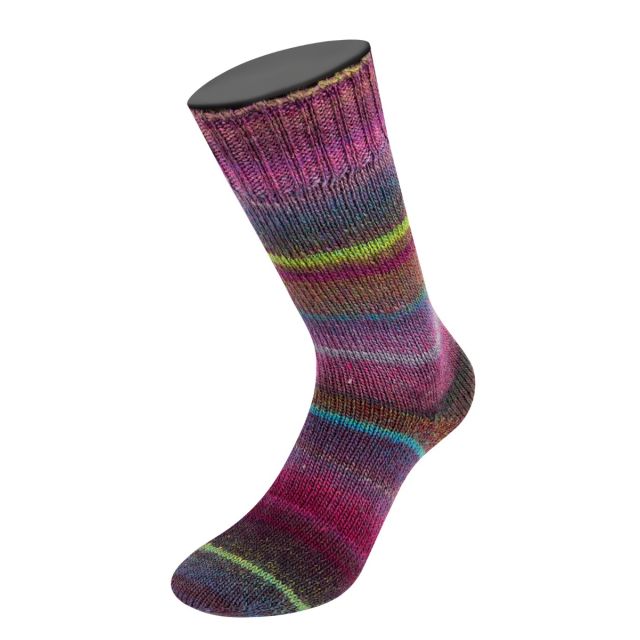 MEILENWEIT 100 "Rainbow"  Col. 6408 - 100g Gradient Sock Yarn by Lana Grossa 