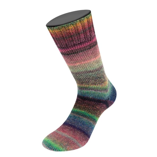 MEILENWEIT 100 "Rainbow"  Col. 6409 - 100g Gradient Sock Yarn by Lana Grossa 