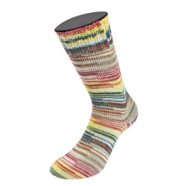 Meilenweit 100 Seta "ASIA" Col. 3175 - 100g Skein 4ply Self Patterning Sock Yarn by Lana Grossa