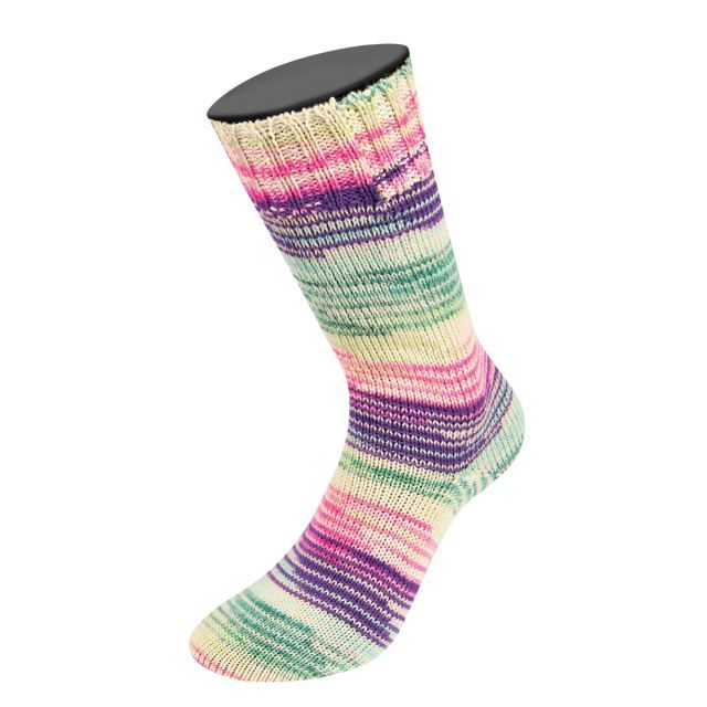 Meilenweit 100 Seta "ASIA" Col. 3176 - 100g Skein 4ply Self Patterning Sock Yarn by Lana Grossa