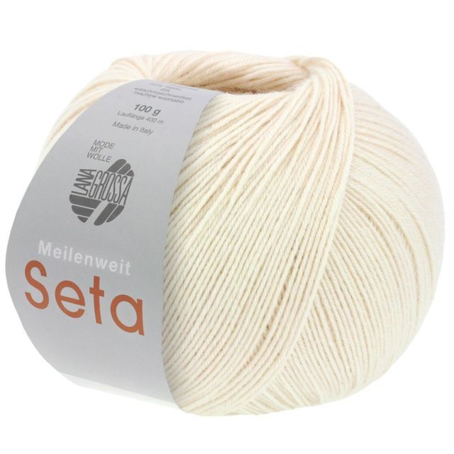 Meilenweit 100 Seta - Sand Col. 30 - 100g Skein 4ply Sock Yarn by Lana Grossa