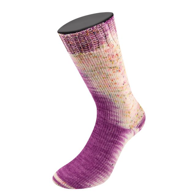 MEILENWEIT 100 MERINO EXTRAFINE "SPOTS"  Col.042  - 100g Sock Yarn by Lana Grossa 