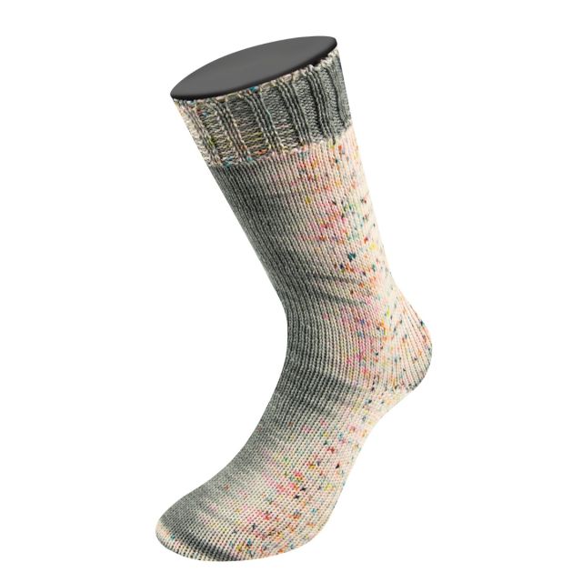 MEILENWEIT 100 MERINO EXTRAFINE "SPOTS"  Col.043  - 100g Sock Yarn by Lana Grossa 