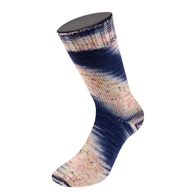 MEILENWEIT 100 MERINO EXTRAFINE "SPOTS"  Col.048  - 100g Sock Yarn by Lana Grossa 