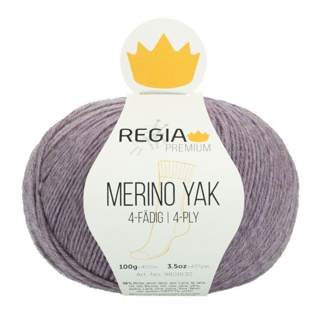 REGIA 4-Ply PREMIUM Merino Yak 100g - Lavender