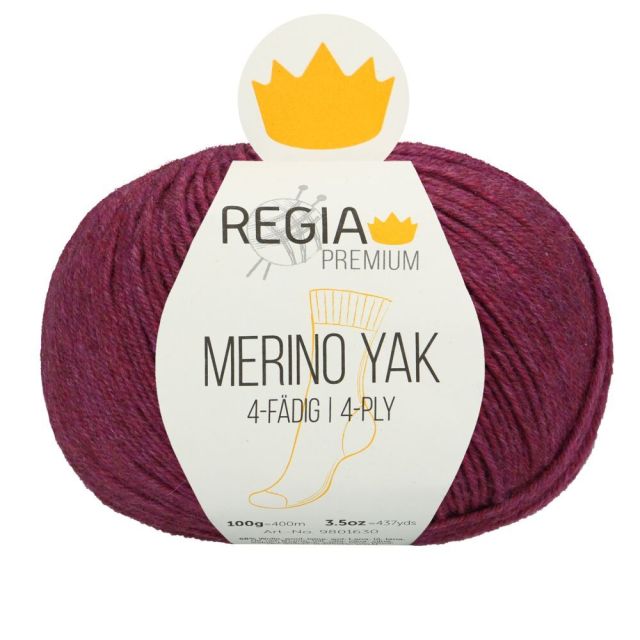 REGIA 4-Ply PREMIUM Merino Yak 100g - Raspberry