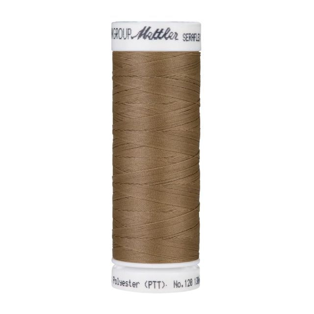 Elastic Thread "Seraflex" by Mettler 130m spool - Brown Mushroom Col.387