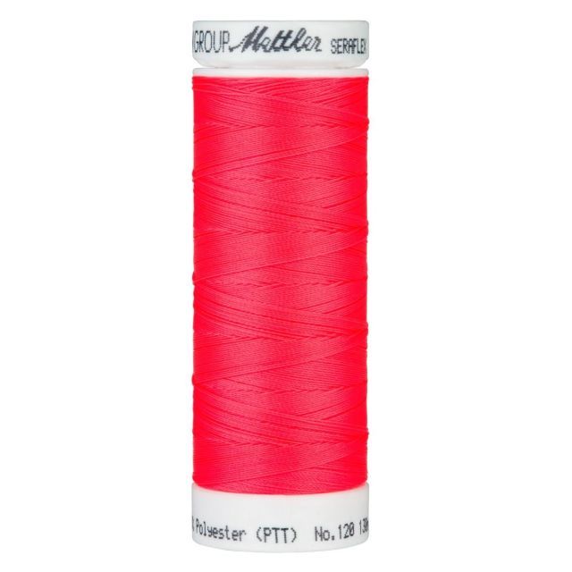 Elastic Thread "Seraflex" by Mettler 130m spool - Vivid Coral Col.