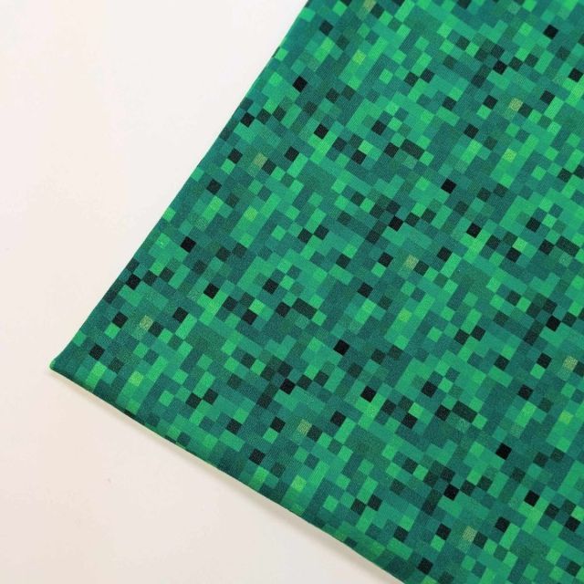 Green Pixels - French Terry 