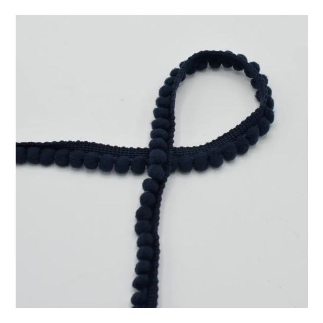 Navy Blue (col. 508) - Mini Pom Pom Trim - 6mm