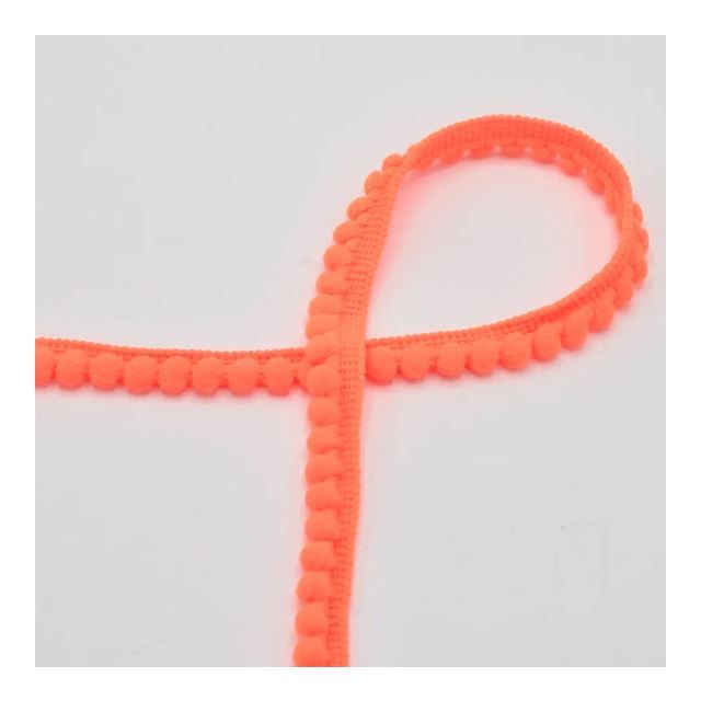 Neon Orange (col. 593) - Mini Pom Pom Trim - 6mm