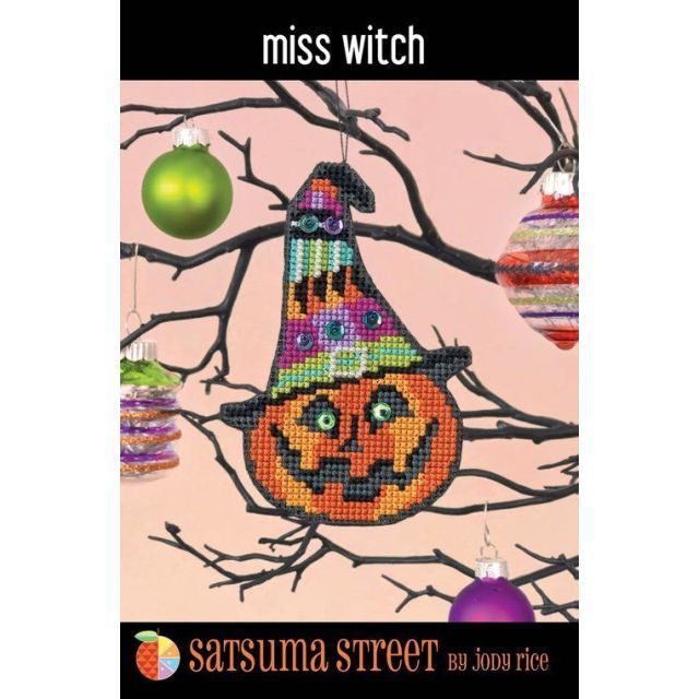 Cross Stitch Kit Halloween Collection - Miss Witch - by Satsuma Street