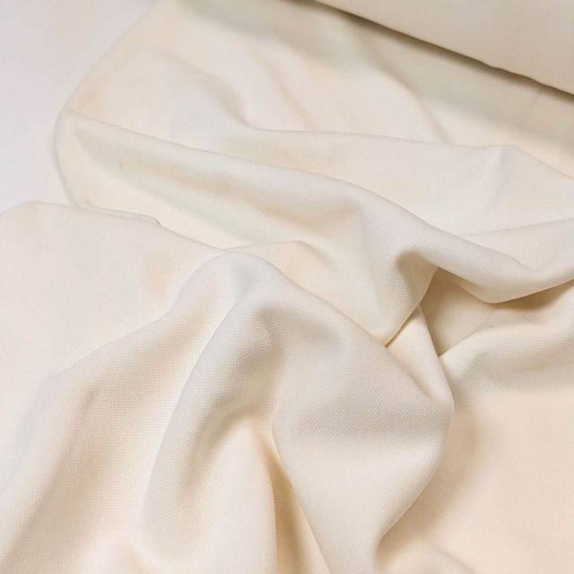 Modal Tencel Piqué Jersey - Sienna - Cream