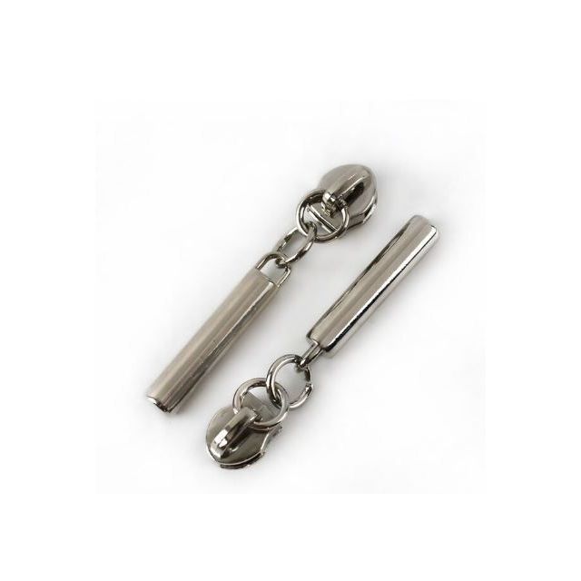 Zipper Pull #5 - Pin Dangle - Gunmetal (Set of 5)