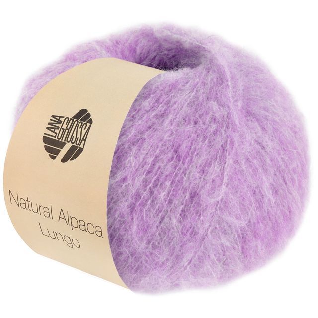 Natural Alpaca Lungo - Lilac Col. 015 - 50g Skein by Lana Grossa