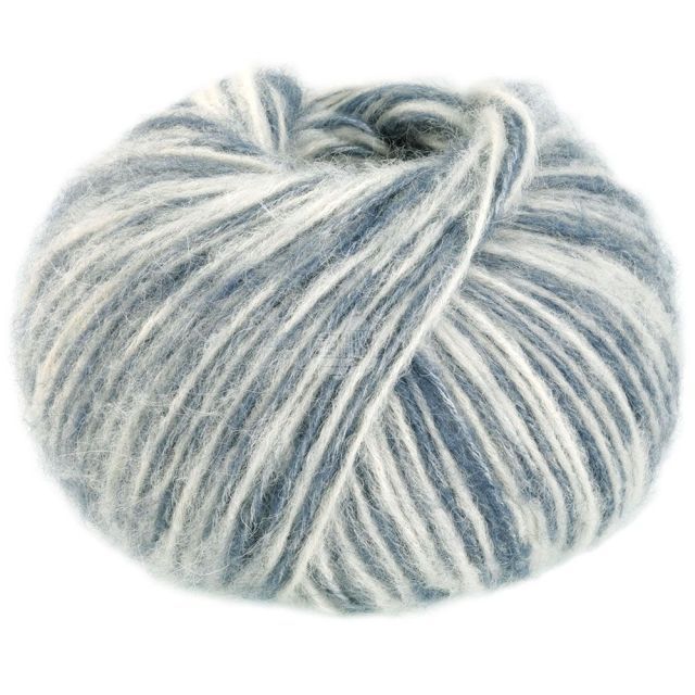 Natural Alpaca Pelo - Greyblue/White Col. 204 - 50g Skein by Lana Grossa