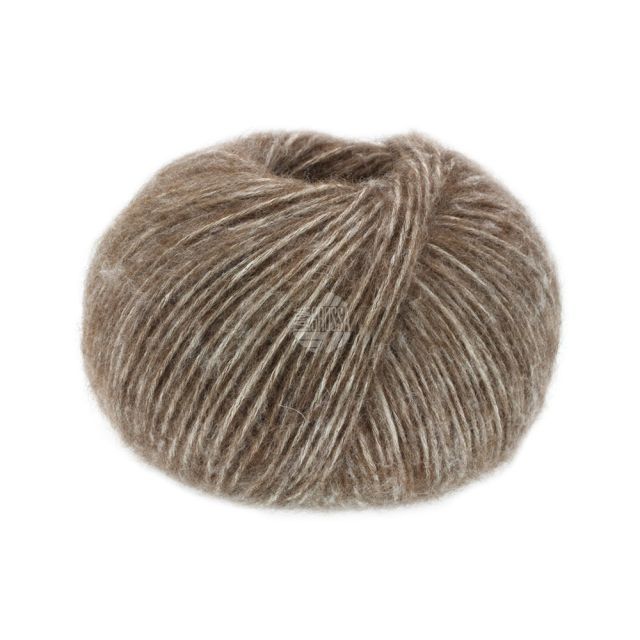 Natural Alpaca Pelo - Mottled Dark Brown Col. 008- 50g Skein by Lana Grossa