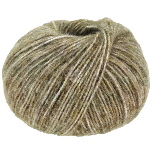 Natural Alpaca Pelo - Mottled Hay Green Col. 021 - 50g Skein by Lana Grossa