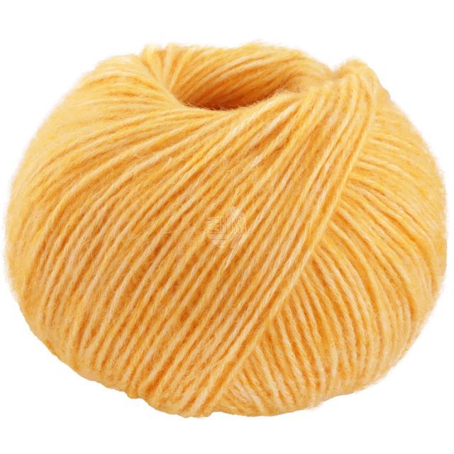 Natural Alpaca Pelo - Mottled Yolk Yellow Col. 028 - 50g Skein by Lana Grossa