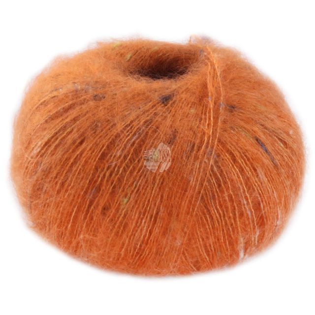 Natural Superkid Tweed - Rust Orange  Col. 611 - 25g Skein by Lana Grossa