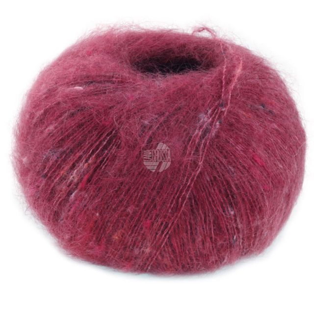 Natural Superkid Tweed - Orient Red  Col. 612 - 25g Skein by Lana Grossa