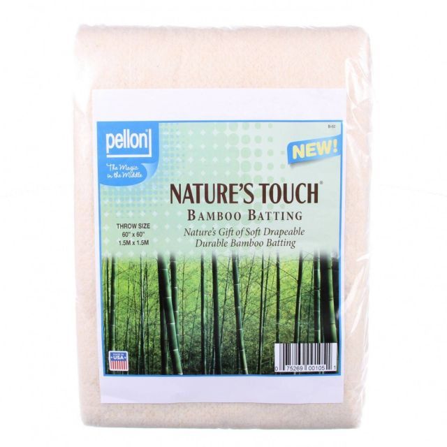 Pellon Nature's Touch Bamboo Blend Batting with Scrims - Twin Size 72