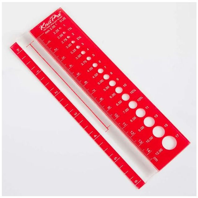 Needle View Sizer and Knitting Gauge by Knit Pro