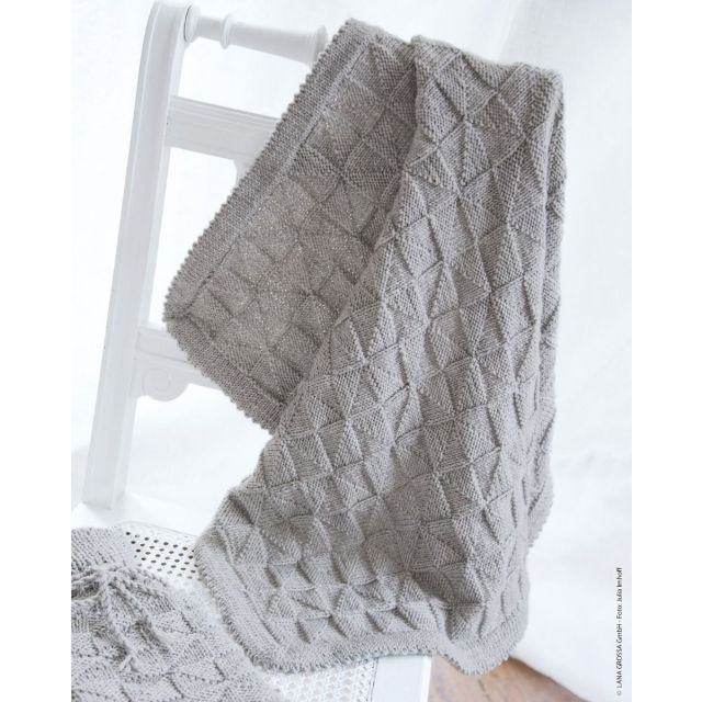 Knitted Blanket - Cool Wool Big- Pattern + Yarn Bundle