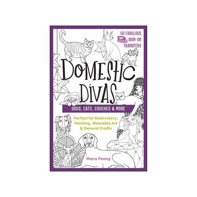 Domestic Divas - Iron Transfers for Embroidery - Book
