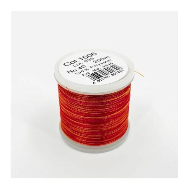 Madeira - 98451506 - Embroidery Thread - POLYNEON NO. 40 OPEN FIRE 220YD/200M  VARIEGATED - Mimifabrics Canada