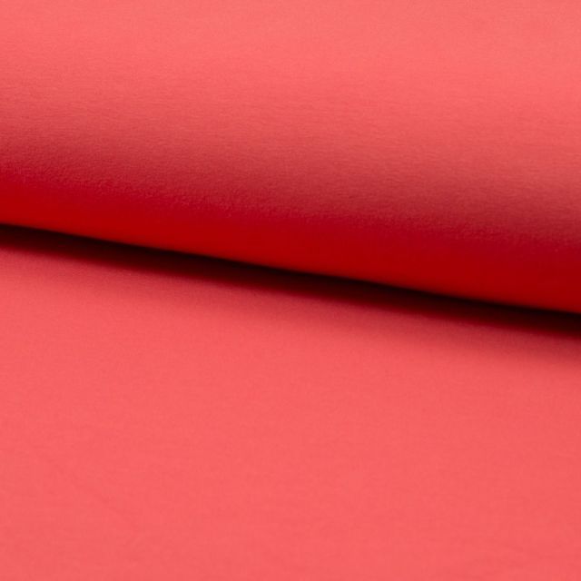 Organic Cotton French Terry - Coral "Lily Collection" (col. 34)