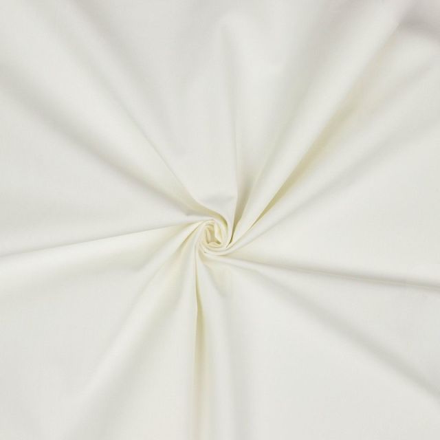 BOLT END - 145 CM - Candy Cotton Solid Collection - 100% Organic Cotton - Off White col.03