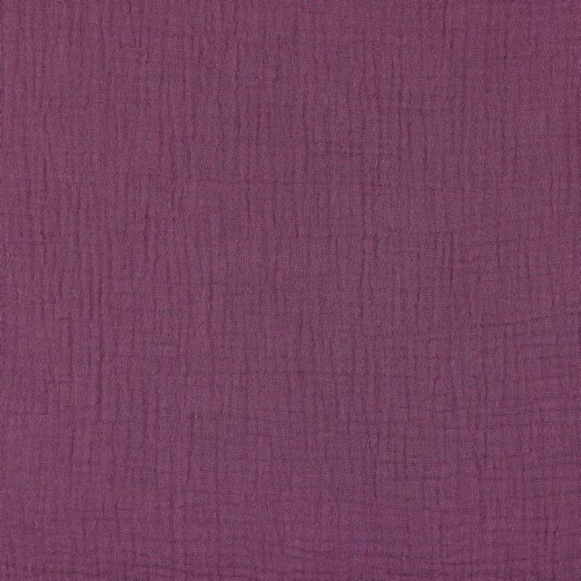 Double Gauze - Solid Purple col.13 - 100% Organic Cotton