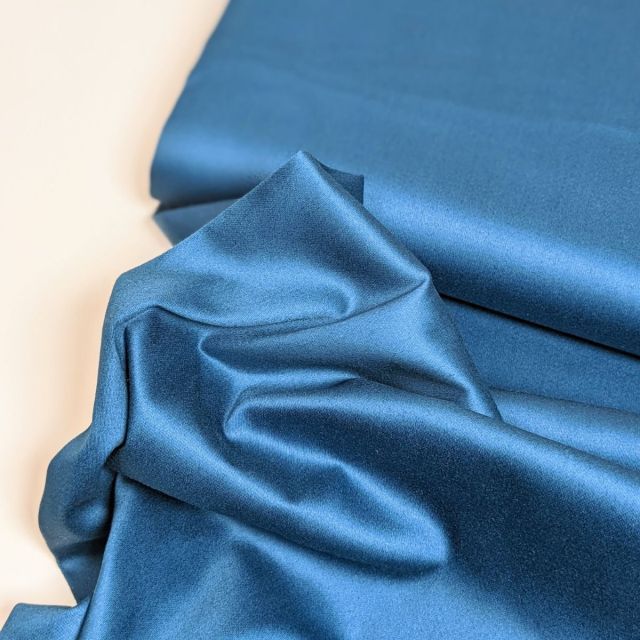 Cotton Sateen With Stretch - Solid - Teal