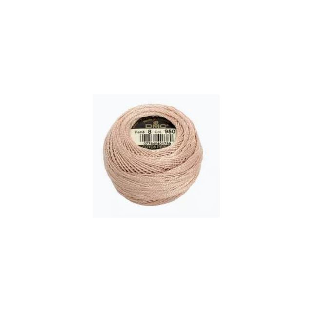 Perle Cotton Ball Size 8 -  Color 950 Beige by DMC France (approx. 80m)