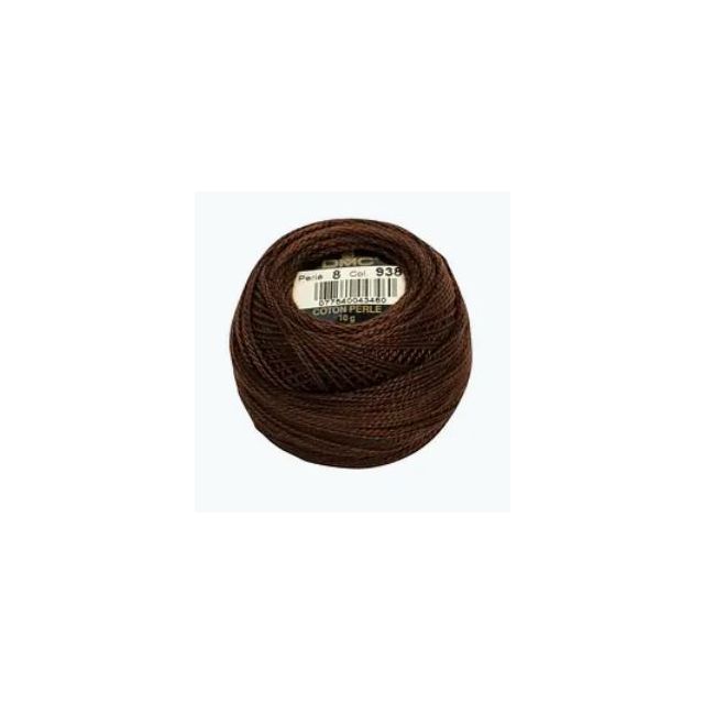 Perle Cotton Ball Size 8 -  Color 938 Clove DMC France (approx. 80m)
