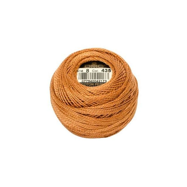 Perle Cotton Ball Size 8 -  Color 435 by DMC France (approx. 80m)