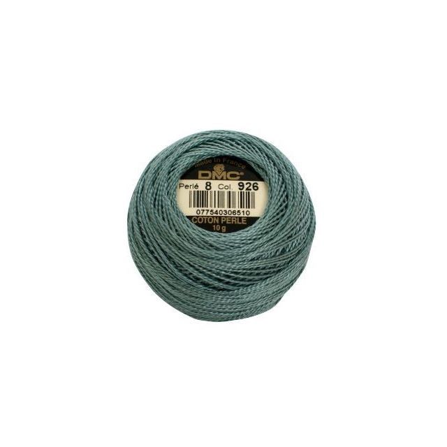 Perle Cotton Ball Size 8 -  Color 926 by DMC France (approx. 80m)