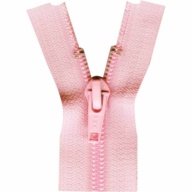 65cm (26in) Pink - One-Way Separating Zipper #5 Nylon Coil  - YKK
