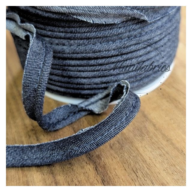 Cotton Piping 10mm "Denim" - Dark Blue Col. 642