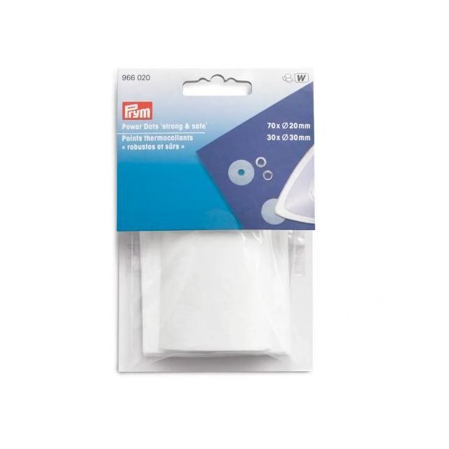 Prym Power Dots 'Strong & Safe, 70pc. x 20mm & 30pc. x 30mm - 966020