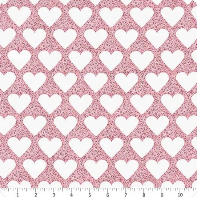 100% Cotton - XOXO by April Rosenthal for MODA - I HEART YOU LIPSTICK LACE