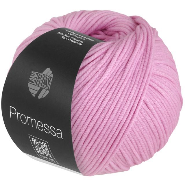 PROMESSA - Cotton Tube yarn - Lilac Pink Col. 06 - 50g Skein by Lana Grossa