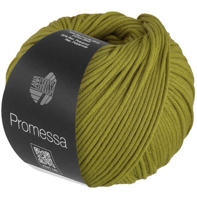 PROMESSA - Cotton Tube yarn - LPistaccio Col. 10 - 50g Skein by Lana Grossa