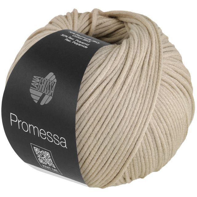 PROMESSA - Cotton Tube yarn - Greige Col. 15 - 50g Skein by Lana Grossa